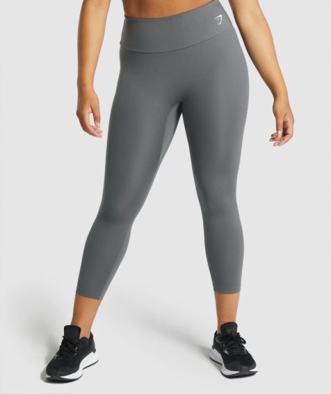 Women's Gymshark Training 7/8 Leggings Grey | NZ 8AUYQH